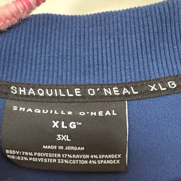 Shaquille O’Neal Navy Blue Zip-Up Jacket Six 3XL - Picture 2 of 3